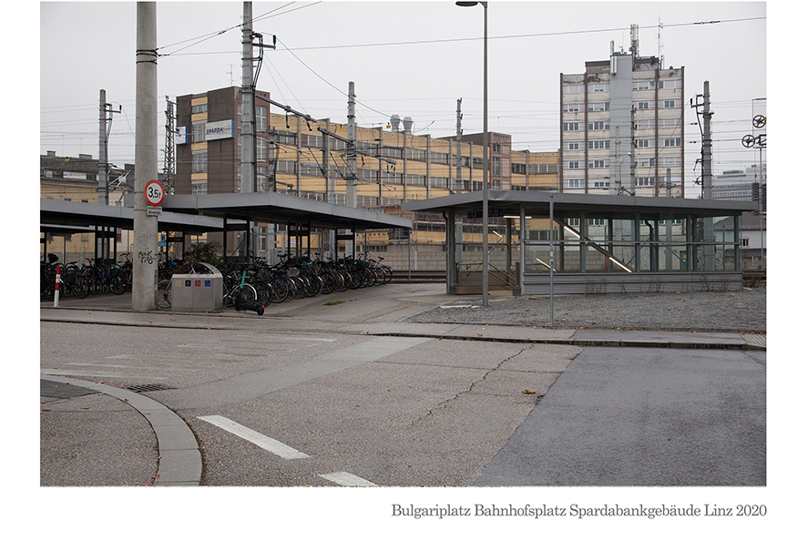 Bulgariplatz Spardabank Gebäue vom Bahhofsplatz aus Linz 2020 © Billensteiner Renate