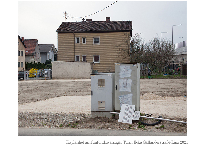 Kaplanhof am fünfundzwanziger Turm Ecke Gallanderstraße Linz 2021 © Billensteiner Renate