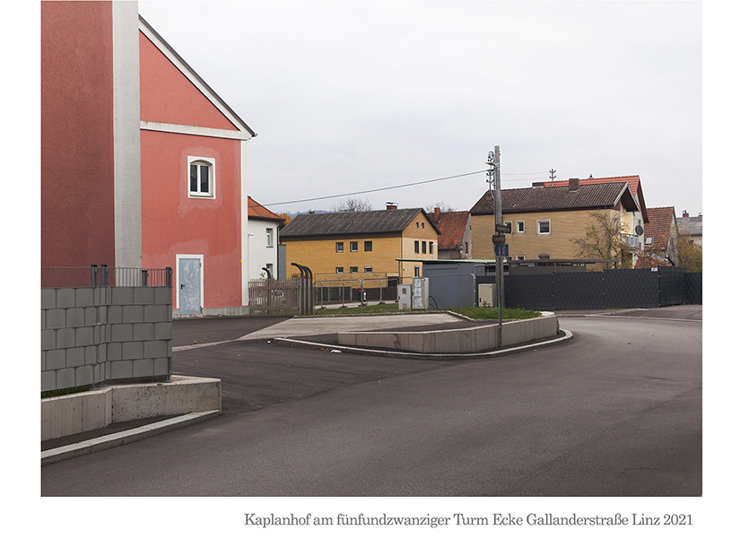 Kaplanhof fünfundzwanziger Turm Ecke Gallanderstraße Linz 2021 © Billensteiner Renate