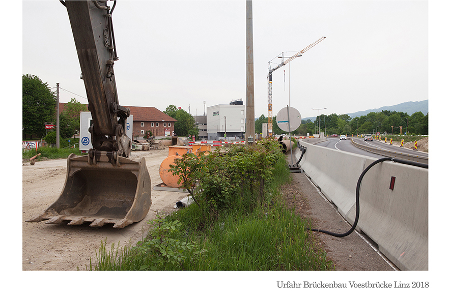 Urfahr Bau der Voestbruecke Linz Mai 2018 © Billensteiner Renate